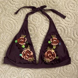 2/20 Gorgeous Embroidered Bikini Top